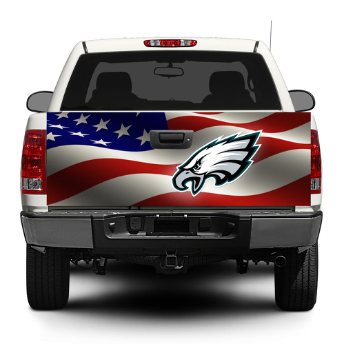 Philadelphie Eagles Football drapeau américain hayon autocollant Wrap Pick-up camion SUV voiture