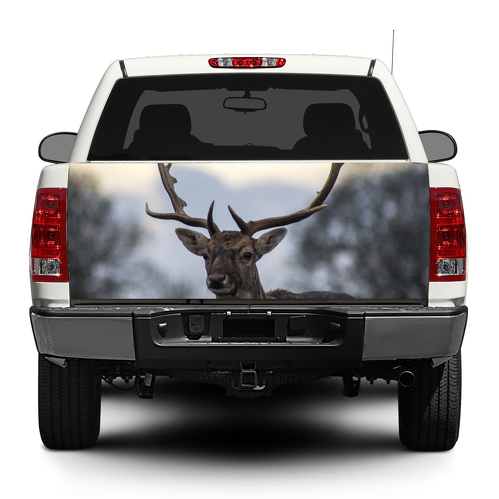 Cerf Animal Tailgate Decal Sticker Wrap Pick-up Truck SUV Car