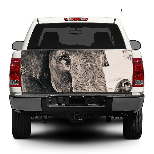 Éléphant animal sauvage Afrique autocollant autocollant Wrap Pick-up camion SUV voiture