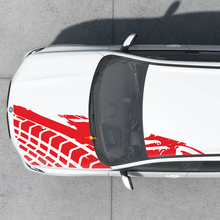 Splash Tire Tracks Hood Roof Graphics Decal Sticker Universal Adaptation
 3