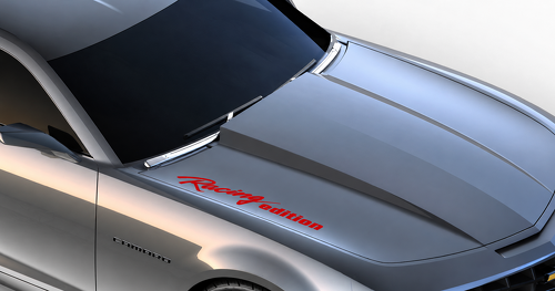 Racing Edition Lettering — Autocollant en vinyle (capot) pour Chevrolet Camaro