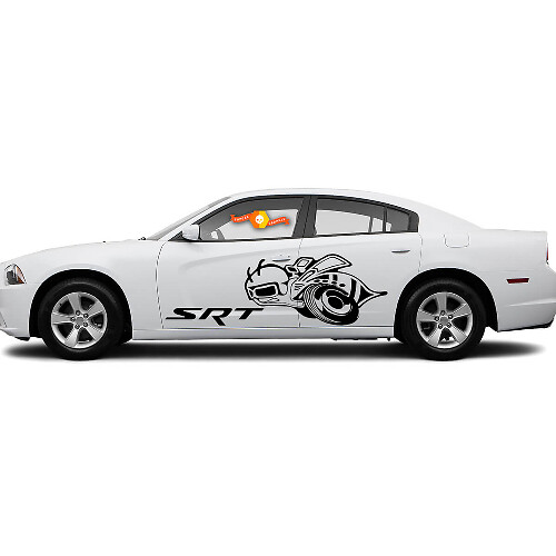 Kit d'autocollants vinyle latéraux Super Bee SRT pour Dodge Charger