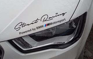 Set 2x Autocollants latéraux de carrosserie BMW Street Racing compatibles avec BMW série M
