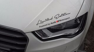 2 x autocollant Audi Motorsport en édition limitée compatible avec les modèles Audi
