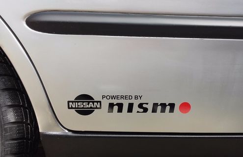 Lot de 2 autocollants latéraux Nismo 2 pour Nissan GTR Titan Juke X-trail.