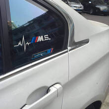 Ensemble d'autocollants pour vitre Heartbeat pour BMW M5 (2 pièces)_2