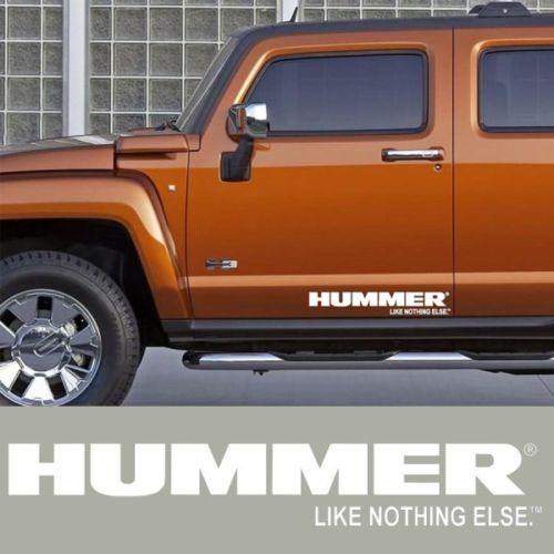 2X HUMMER H3 H2 H1 autocollant vinyle pour bas de caisse sticker graphique emblème logo
