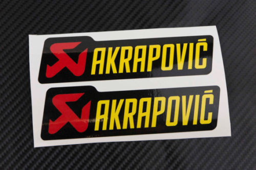 Akrapovic Stickers Autocollants pour Échappement Graphic Factory 2 Pcs