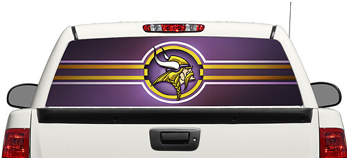 Autocollant Vinyle pour Lunette Arrière NFL Minnesota Vikings