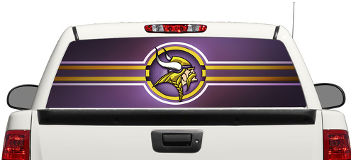 Minnesota Vikings NFL Autocollant de fenêtre arrière Pick-up Truck SUV Car 3