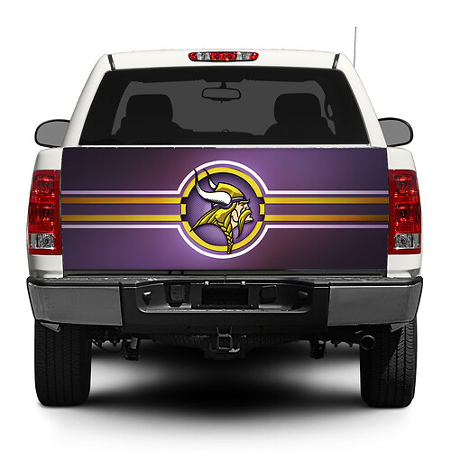 Autocollant en vinyle pour camionnettes Minnesota Vikings NFL Tailgate