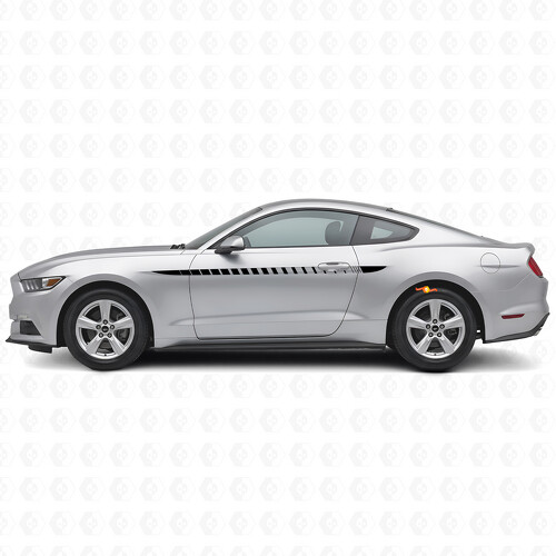 Kit d'autocollants en vinyle latéraux à rayures style rallye pour Musclecar Musclecarmodel 2015-2020