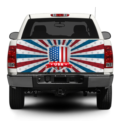 Drapeau américain USA Tailgate Decal Sticker Wrap Pick-up Truck SUV Car