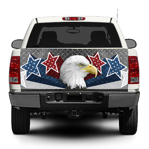 Autocollant Wrap American Eagle USA Stars pour hayon de camionnettes et SUV