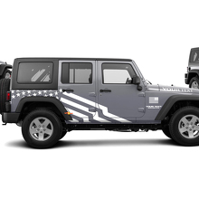 Autocollant en vinyle drapeau USA latéral pour Jeep Wrangler_2