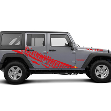 Autocollant en vinyle graphique piste de pneu pour Jeep Wrangler Unlimited JK_3
