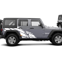 Autocollant vinyle graphique éclaboussure droite pour Jeep Wrangler Unlimited JK_2