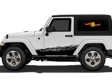 JEEP Sticker autocollant splash side rocker door graphiques 07-23 Wrangler JK 2 portes 2