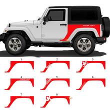 Autocollants Vinyle Latéraux Arrières Personnalisés pour Jeep Wrangler JK_3