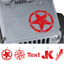 Autocollant Vinyle de Graphismes Personnalisés pour Capot Jeep Wrangler Rubicon JK_3