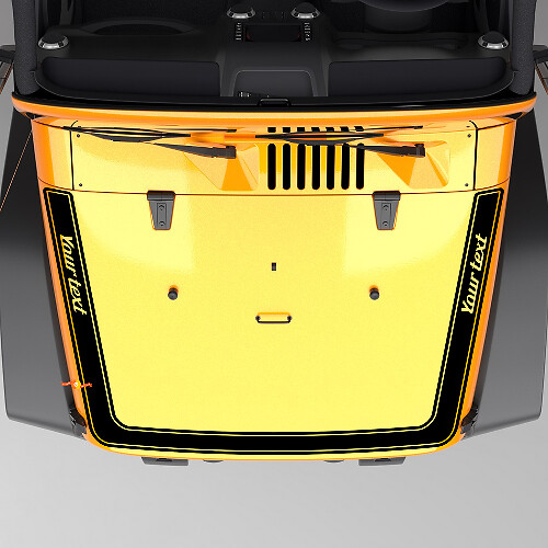 Autocollant Vinyle Bande de Capot de Périmètre pour Jeep Wrangler Rubicon