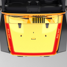 Autocollant Vinyle Bande de Capot de Périmètre pour Jeep Wrangler Rubicon_3