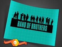 Band of Brothers U.S. Army 101st Airborne Division Decal Stickers toutes les couleurs 7 pouces de large 2