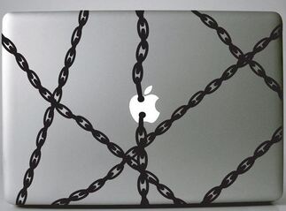 Autocollant de décalcomanie graphique Сhain pour ordinateur portable MacBook
