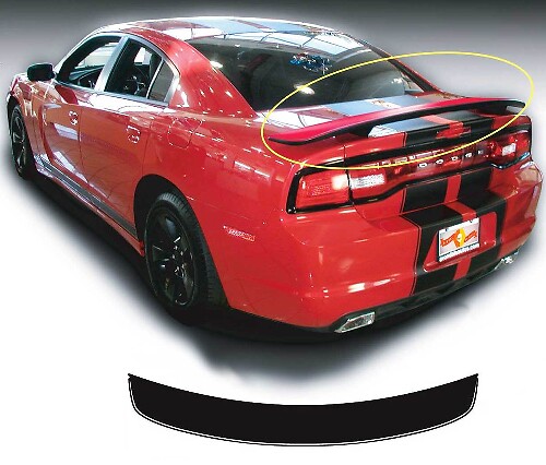 Autocollant en vinyle pour aileron arrière Dodge Charger 2011-2014