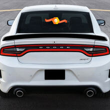 Autocollant en vinyle pour aileron arrière Dodge Charger 2011-2014_2