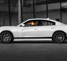 Autocollant de bande latérale Dodge Charger Script Rocker Stripe Sticker Hemi Daytona RT GT Mopar graphiques s'adapte aux modèles 2006-2020 2