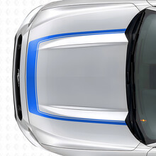 Bande avec contour intérieur autocollant vinyle de capot pour Musclecar Musclecarmodel 2015-2020_2