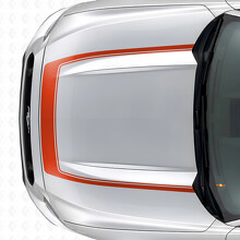 Bande avec contour intérieur autocollant vinyle de capot pour Musclecar Musclecarmodel 2015-2020_4