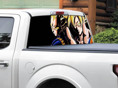 Anime Dragon Ball Z arrière fenêtre autocollant autocollant camionnette SUV voiture toute taille