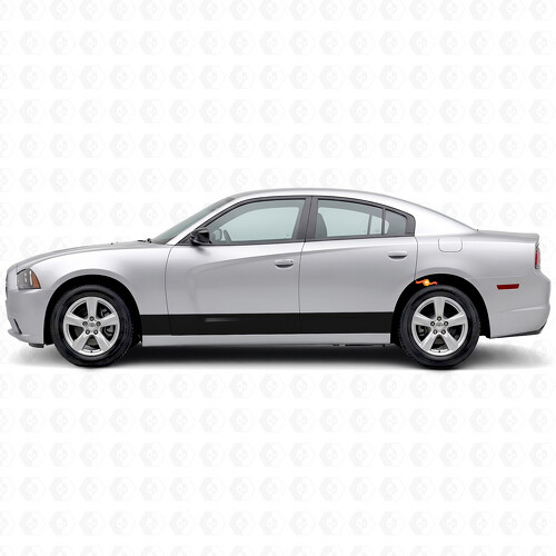 Autocollant vinyle bandes d'accentuation pour bas de caisse Dodge Charger 2006-2010