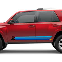 Heritage Retro Rocker Stripes Stripes Mountains Decal Sticker pour Toyota 4Runner
 2