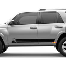 Heritage Retro Rocker Stripes Stripes Mountains Decal Sticker pour Toyota 4Runner
 3