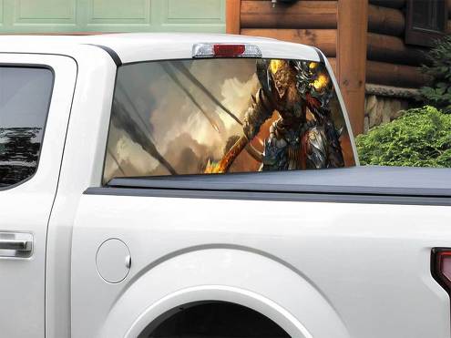 League Of Legends Wukong arrière fenêtre autocollant autocollant Pick-up camion SUV voiture n’importe quelle taille