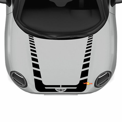 Hood Racing Stripes Decal Sticker pour Mini Cooper
