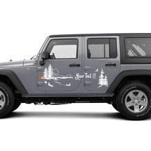 Autocollant Vinyle Porte Paysage Naturel pour Jeep Wrangler Rubicon Sahara_2