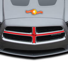 Dodge Charger Grill Cross Hair Hemi Decal Sticker Kit graphique complet s'adapte aux modèles 2011-2014 2