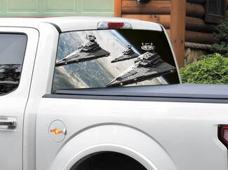 Star Destroyer Star Wars arrière fenêtre autocollant autocollant Pick-up camion SUV voiture n’importe quelle taille