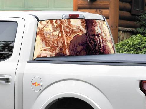 Mad Max Fury Road Art arrière fenêtre autocollant autocollant Pick-up camion SUV voiture n’importe quelle taille