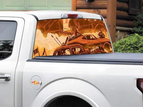 Mad Max Fury Road Art Comics arrière fenêtre autocollant autocollant Pick-up camion SUV voiture n’importe quelle taille