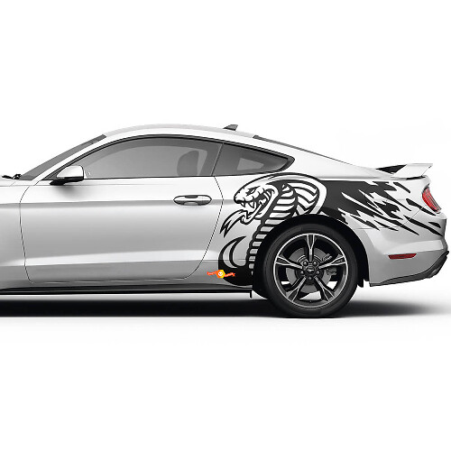 Décalcomanies latérales Cobra Graphiques Autocollants Mustang GT pour Ford Mustang
