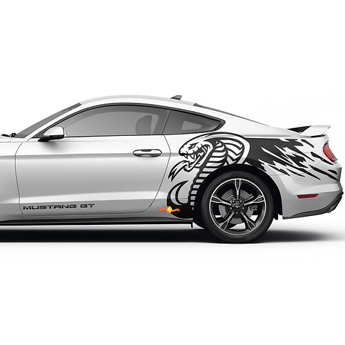 Décalcomanies latérales Cobra Graphiques Autocollants Mustang GT pour Ford Mustang
