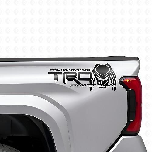 Kit d'autocollants en vinyle TRD Predator Edition pour parois de caisse de camion Toyota