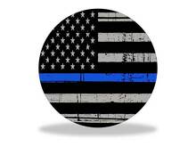 Toyota Tundra TRD 4X4 bed Gas Cap Fuel US flag blue line Autocollants graphiques pour modèles 2014-2016 2