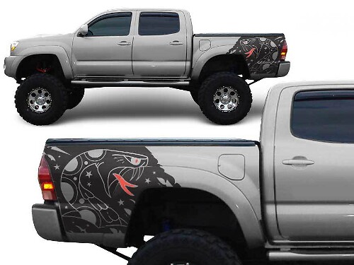 Autocollant en vinyle Angry Snake pour table de chevet Toyota Tacoma 2005-2015