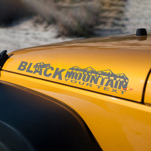 Autocollants graphiques latéraux Capot Black Mountain pour Jeep Rubicon Wrangler 2